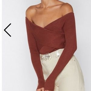 Off-the-Shoulder Sweater